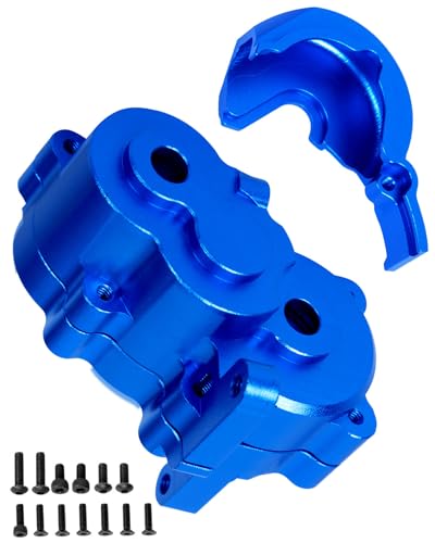 Center Gearbox Transmission Case Upgrades Part for 1/16 E-Revo/Mini Slash/Mini Summit,Aluminum Gearbox Differential Housings Hops Up,Navy Blue - color: Navy Blue/(for E-revo)