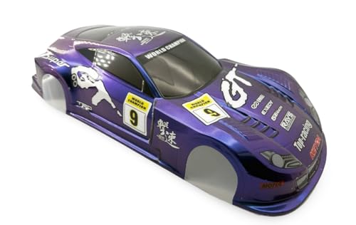 Preprinted PVC Body Shell for 1/10 On Road Racing Drift Car, No Cut, 1:10 Scale (GT Style, Color Changing) - style: GT Style, Color Changing