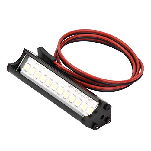 LED Light Bar, Bright Waterproof with Mount Bracket, RC Car Light Bar for 1/10 Scale Crawlers Off-Road Night Driving Competition