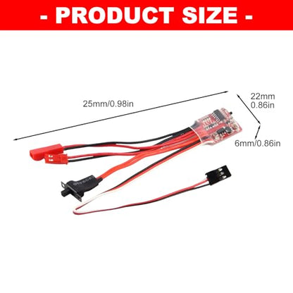 10A / 20A / 30 a Bidirectional Brushed ESC with Brake/Not Brake Mode Brushed Speed Controller for Remote Car Boats Projects Regulation - color: 10a