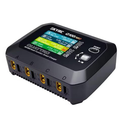 GoolRC Q100neo AC/DC Multi-Function Smart Charger, Lipo Battery Balance Charger Discharger AC 100W DC 240W for 1-4S LiPo/Life/LiIon/LiHV, 1-8S NiMH/NiCd, 3S/6S Pb Batteries