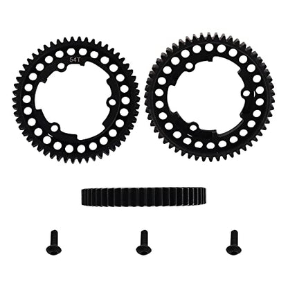 Steel 54T Spur Gear 1 Mod M1 Main Gear Compatible with Traxxas 1/5 X-Maxx 6S 8S 1/10 Maxx 4S 1/10 New E-Revo 2.0 VXL 1/7 XO-1 Upgrade Part (54T)