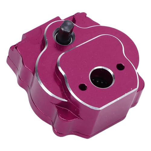 24:1 Complete Transmission Gearbox, CNC Aluminum Alloy RC Crawler Gearbox, Metal Gear Set with 24:1 Reduction Ratio for Ascent - 18 1/18 RC Car Upgrade Part (Purple) - color: Purple