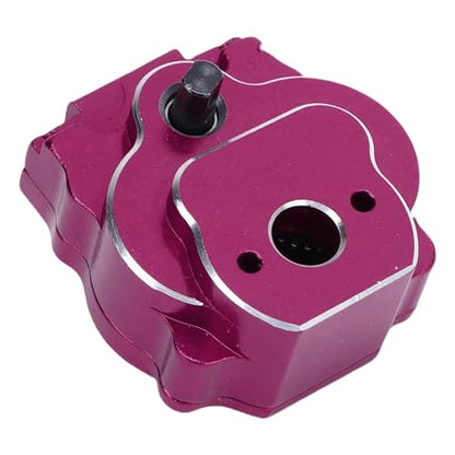 24:1 Complete Transmission Gearbox, CNC Aluminum Alloy RC Crawler Gearbox, Metal Gear Set with 24:1 Reduction Ratio for Ascent - 18 1/18 RC Car Upgrade Part (Purple) - color: Purple