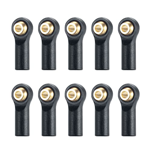 10PCS M2 Plastic Tie Rod End Ball Joint Link Ball Head Holder, #A | For 1/10 Axial SCX10 90046 90047 TRX4, RC Crawler Car - color: #a