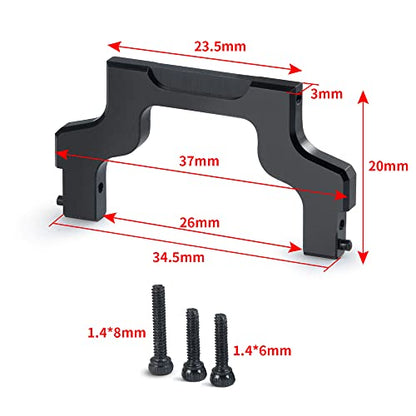 RCLIONS Aluminum Front&Rear Bumper Mount Plate for Axial SCX24 AXI00001 Upgrades 1/24 RC Crawler Car Accessories