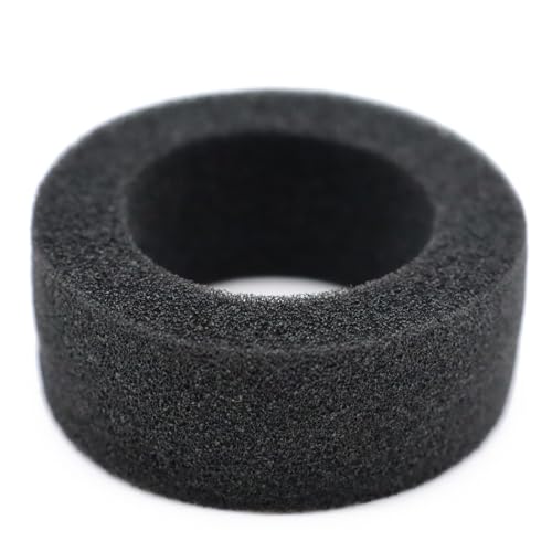 1.3” All-Terrain RC Tires for 1/18 1/24 TRX4M, Axial SCX24 / AX24, Redcat Ascent-18, FMS FCX24, 65 x 27 mm, 33 mm Inner Diameter, Foam Inserts, 4 pcs, Black