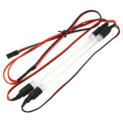 RC Car Chassis Body LED Light Tube Strip Light Bar Compatible with Traxxas TRX-4 Axial SCX10 II 90046 D90 D110 1/10 RC Crawler Car Truck (Colorful) - color: Colorful
