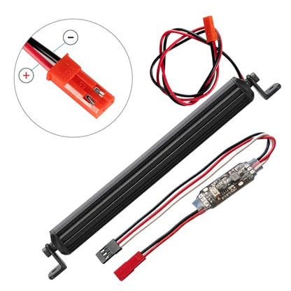 Freshion RC Light Bar 16 LED 3.5 Inch Aluminum RC Lights Crawler Accessories for Axial SCX10 Traxxas TRX-4 TRX4M Arrma Senton Redcat GEN7 1/10 1/18 Light Kit
