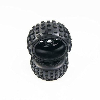 TITRACING RC Car Off-Road Knobby Rear Tire Set for Rovan HPI Baja 5B Buggy | 1/5, rc car, size: 170mm x 80mm with 24mm hex, fit rofun baha