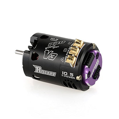 Goolsky Surpass Hobby Rocket V3 540 10.5T Sensored Brushless SPEC Motor Black for 1/10 RC Racing Car Truck