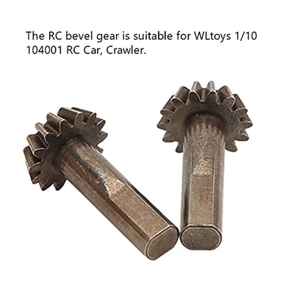 RC Bevel Gear, 2pcs Durable Iron Bevel Gears for 1/10 Scale RC Crawler Parts, Off-Road Hobbyists and Repair Enthusiasts