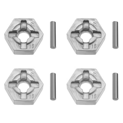 4 Pieces 55-ZJ09 Wheel Hub Hex Adapter RC Car Aluminum Alloy Wheel Hub Hex Accessory for 9125 9155 9156 1/10 1/12 RC Car
