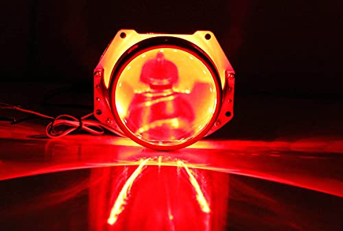 iJDMTOY Brilliant Red 15-SMD LED Accent Ambient Lighting Kit Compatible with Car Motorcycle Projector Lens Demon Eye Retrofit - color: Red