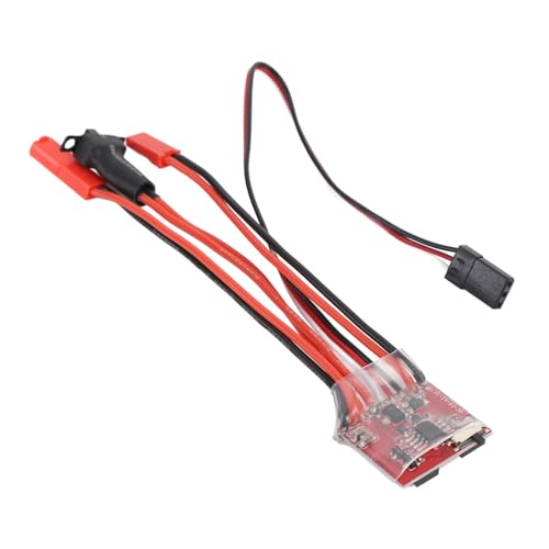 Asixxsix 30A ESC RC Car Brushed ESC Electric Speed Controller, Brushed ESC Electronic Speed Controller with Brake for 1/32 1/24 1/18 RC Car Boat Rc Quadcopters, Helicopters