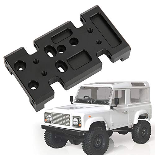 Metal Bottom Plate for HSP94180 to D90 1:10 RC Crawler, RC Gearbox Mount Baseboard Compatible with D90 SCX10 Transfer Case, Durable Aluminum Lower Chassis Part for Off - Road Climb