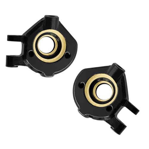 LRFHL RC Brass Steering Knuckles Black Coating for 1/32 Redcat Ascent-32 - color: Brass Steering Knuckles