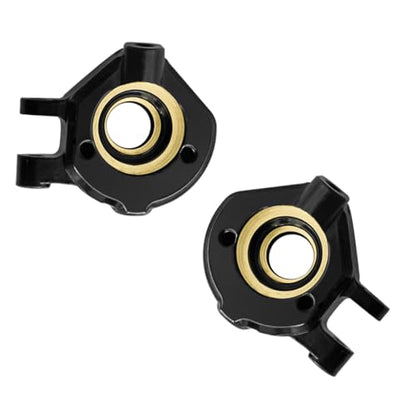 LRFHL RC Brass Steering Knuckles Black Coating for 1/32 Redcat Ascent-32 - color: Brass Steering Knuckles