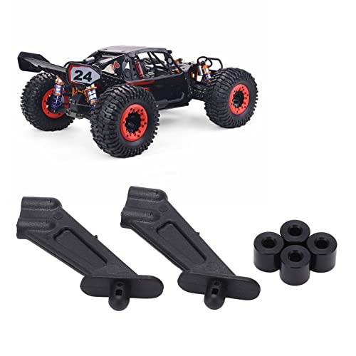 VGEBY RC Car Rear Wing Bracket, High Strength Plastic Replacement RC Wing Mount Holder, 1/10 RC Accessories, Model Car Accessories, DIY RC Projects, Racing Car Upgrades, Black