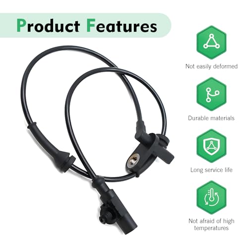 1 PC Rear Left/Right ABS Wheel Speed Sensor, OEM 3630050U2010 Anti-lock Brake Sensor Direct Replacement, High Temperature Resistant Durable Design, Compatible with Heyue Models (Black)