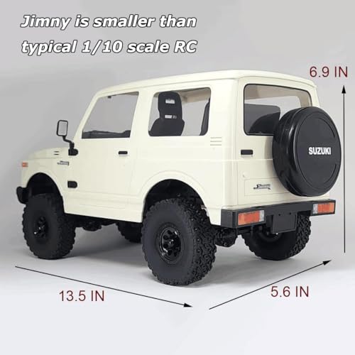 HLSFWDRIVE WPL C74 Jimny RC Rock Crawler RC Truck 4x4 Off Road | Remote Control Crawler All Terrian 370 Brushed Motor Full Proportional Leaf Spring Chassis Hobby Grade