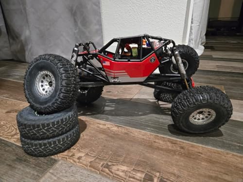 RC Roll Cage Rock Buggy Body Shell for 1/10 Axial SCX10 ll 90046 RC Crawler Car Buggy (Red) - color: Red