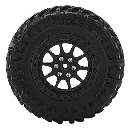 FastUU RC Car Tires Wheel, Wear Resistance Antislip RC Car Rubber Tires Excellent for WPL B14 B24 C14 C24 for MN D90 D91 D96 D99(R789BL Black)