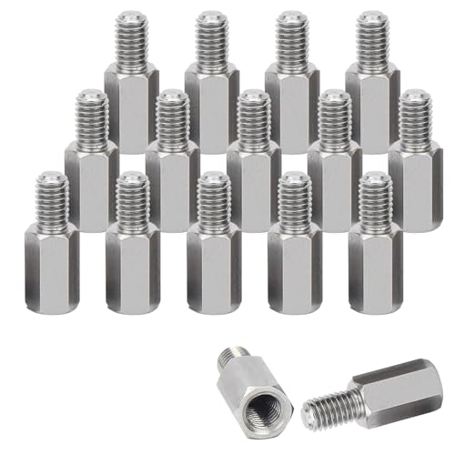 Kado M4x10mm Hex Stainless Steel Standoff Spacer Screw Set Nut Bolt 16pcs | Spacer Adapter Set for Desktop/Portable Monitor Mount, Motherboard Prototyping Accessories for PCB, Computer & Circuit Board - style: 16-Pack