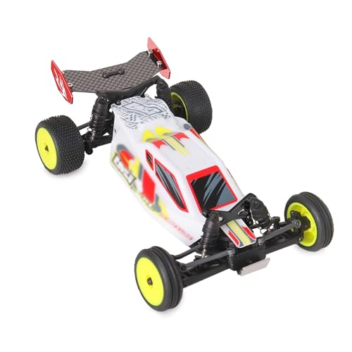 RC Rear Wing Carbon Fiber RC Tail Wing for Losi 1/24 Micro-B 2WD Buggy RC Car Upgrade Parts (Red) - color: Red