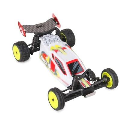 RC Rear Wing Carbon Fiber RC Tail Wing for Losi 1/24 Micro-B 2WD Buggy RC Car Upgrade Parts (Red) - color: Red