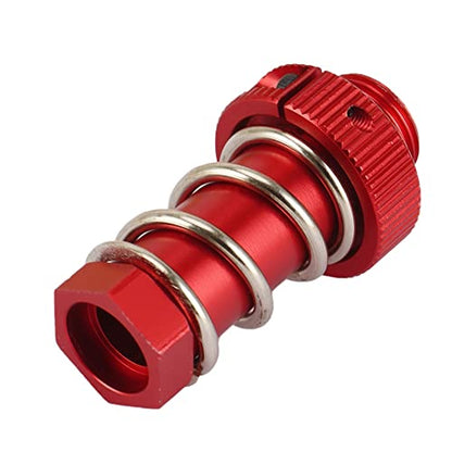 Aluminum Servo Saver Tube with Clamping Nut for Arrma 1/8 Kraton 6s Senton Talion Typhon 1/7 Infraction Mojave Upgrades Parts(Red) - color: Red