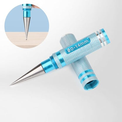 Rongon luminum Alloy 0-14mm Hole Puncher Reamer Hole Punch Opener Reamer Tool with Protective Sleeve for RC Car Truck Body Shell Connector