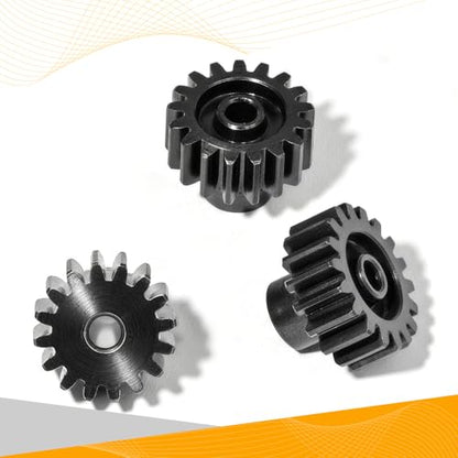 0.8M Pinion Gear Set Hardened Steel 3.175mm Shaft 16T 17T 18T Pinion Gears with Screws and Hex for Tamiya, Traxxas, Arrma, Axial, Losi, HPI 1/10 RC Car Brushless Brush Motor Upgrade - size: 16 17 18T