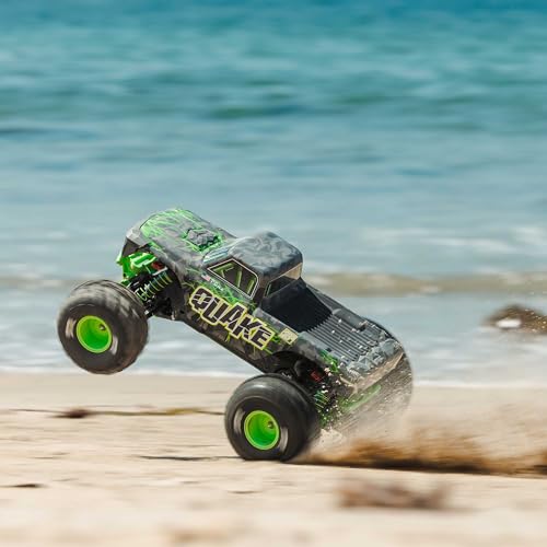 ARRMA RC Truck1/10 Quake 223S 2WD RTR (Battery and Charger Not Included) Brushless Monster Truck, Green, ARA3537T2 - color: Green