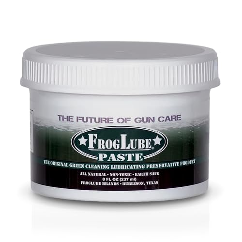 FrogLube Paste Gun Lubricant - Non Toxic Gun Grease - Lubricates & Protects | Minty Scent Gun Lube, Bonds to Metal & Prevents Carbon, Fouling, Lead, & Copper Build Up - Stays Cleaner Longer - size: 8oz