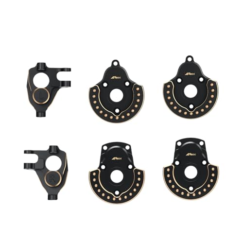 Brass Steering Blocks Hub C Carrier Portal Knuckle Rear Cover for 1/10 Vanquish VS4-10 Phoenix F10 RC Car Crawler Series Upgrades Part