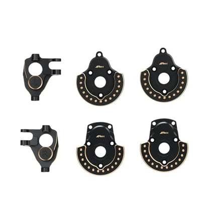 Brass Steering Blocks Hub C Carrier Portal Knuckle Rear Cover for 1/10 Vanquish VS4-10 Phoenix F10 RC Car Crawler Series Upgrades Part
