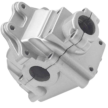 2Pack ShareGoo Metal Differential Gearbox Housing Cover Compatible with WLtoys 144001 124019 124018 1/14 RC Car (Silver) - color: Silver