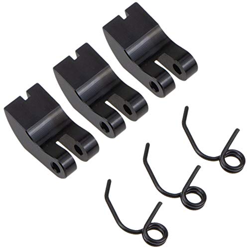 Replacement Part For Aluminum 3 Clutch Shoes With Spring For 1/8 Nitro Engine RC Model Car Shoe Clutch - (Color: Black) - color: Black