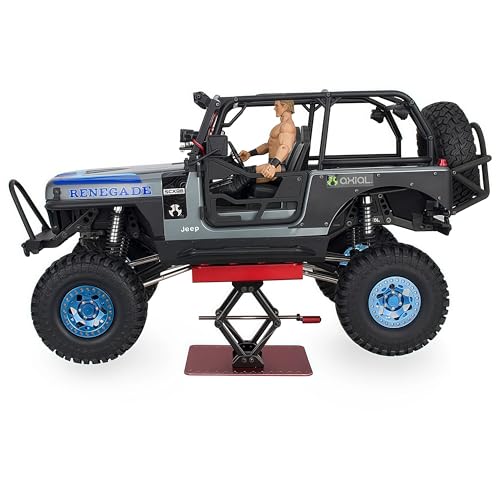 RC Car Stand, Aluminum Liftable Adjustable RC Car Work Stand, Repair & Display RC Stand for Traxxas TRX4 Axial Arrma Redcat Losi 1/8 1/10 1/12 1/14 1/16 1/18 1/24 RC Car (Red) - color: Red