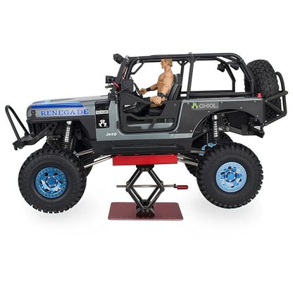 RC Car Stand, Aluminum Liftable Adjustable RC Car Work Stand, Repair & Display RC Stand for Traxxas TRX4 Axial Arrma Redcat Losi 1/8 1/10 1/12 1/14 1/16 1/18 1/24 RC Car (Red) - color: Red