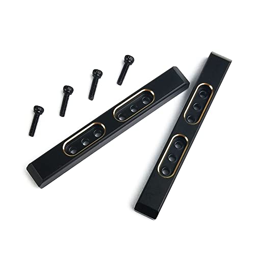 2Pcs Brass Boulder Bars for 1/24 Axial SCX24 AXI90081 AXI00001 AXI00002 AXI00005 AXI00006 Girder Strengthen RC Car - color: Brass Boulder Bars