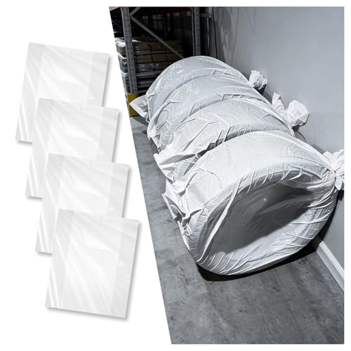 4PCS Extra Large Tire Bags for Storage,LDPE Car Tire Storage Bags Provides Dust & Waterproof Protection,Tear-Resistant Tires Covers as Wheel Storages Bag for Transportation
