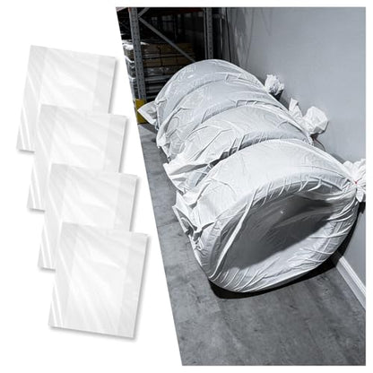 4PCS Extra Large Tire Bags for Storage,LDPE Car Tire Storage Bags Provides Dust & Waterproof Protection,Tear-Resistant Tires Covers as Wheel Storages Bag for Transportation