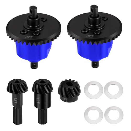 Front Centre Rear Complete Differential for Tra-xxas Mini Maxx 4WD | XRT VXL-3S Monster Truck 1:16 Upgrades Steel Aluminum 7075 Alloy - style: Front & Centre & Rear Complete Differential
