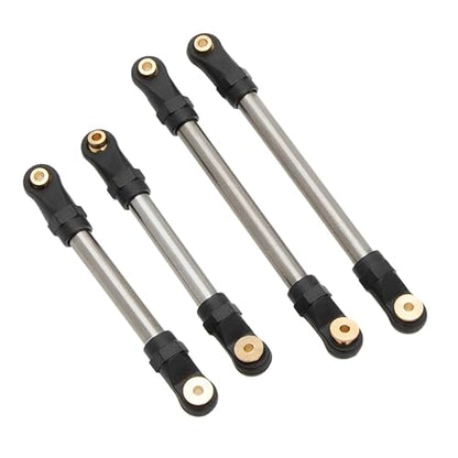 MEUS Racing SCX24 Links High Clearance Chassis Links & Steering Links Set for Axial SCX24 C10 Bronco Wrangler 1/24 RC Crawler, Titanium - color: Titanium
