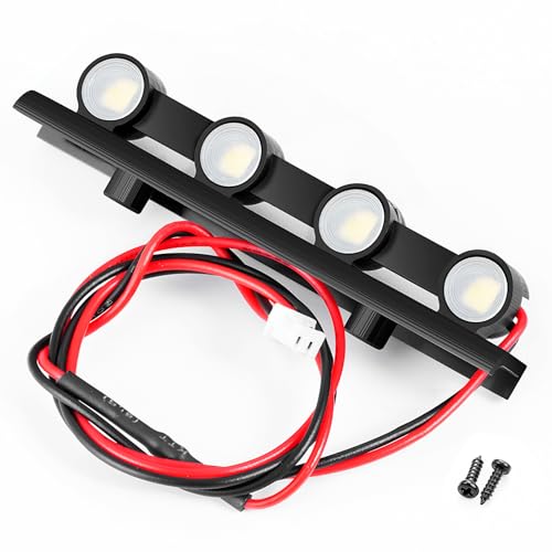 RCHUBAM RC LED Roof Lights for TRX4M K10 F150 1/18 Crawler Car Upgrade Part | White Roof Lights,RC Ligths Replacement Accessories - style: Roof Lights