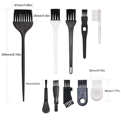 10pcs Mini Cleaning Brush Kit, Nylon Brushes, Razor Shaver Brush | Keyboard Cleaning Brushes, Small Portable Brushes for Electronics,Shaver,Computer,Keyboard,Laptop,Toaster,Car Small Space