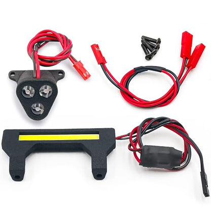 RC Car LED Lights Kit Front & Rear Light Lamp Taillight Headlight Set Compatible with Arrma Kraton EXB 1/8 RC Crawler Car Upgrade Parts Decoration LED Lights Accessories