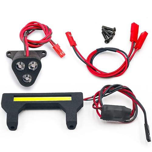 1 Set Front Rear LED Light Lamp, RC Car LED Lights Kits for Spotlight Headlight Taillight for 1/8 ARRMA KRATON EXB Upgrade Replacement Parts